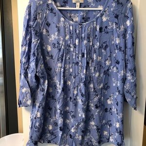 Croft & Barrow 3/4 Sleeve Top XXL NWOT